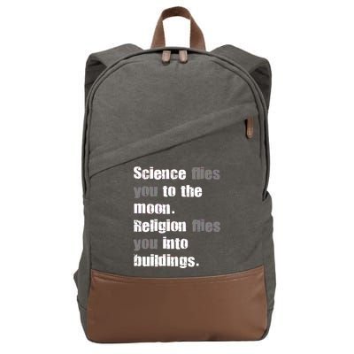 Science Flies You To The Moon Cotton Canvas Backpack