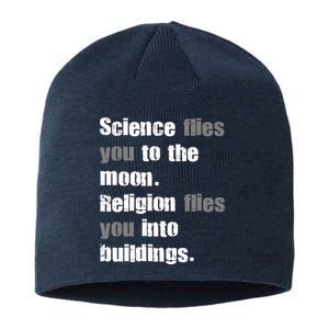 Science Flies You To The Moon Sustainable Beanie