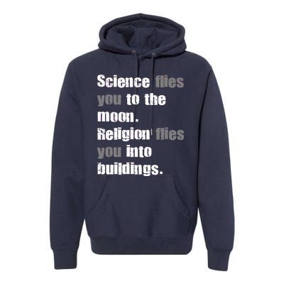 Science Flies You To The Moon Premium Hoodie