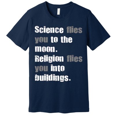 Science Flies You To The Moon Premium T-Shirt