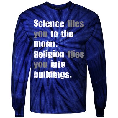 Science Flies You To The Moon Tie-Dye Long Sleeve Shirt