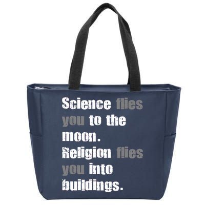 Science Flies You To The Moon Zip Tote Bag