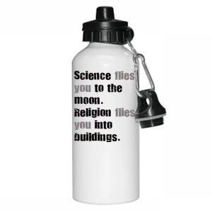 Science Flies You To The Moon Aluminum Water Bottle