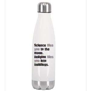 Science Flies You To The Moon Stainless Steel Insulated Water Bottle