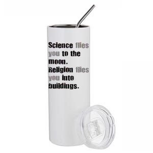 Science Flies You To The Moon Stainless Steel Tumbler