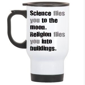 Science Flies You To The Moon Stainless Steel Travel Mug