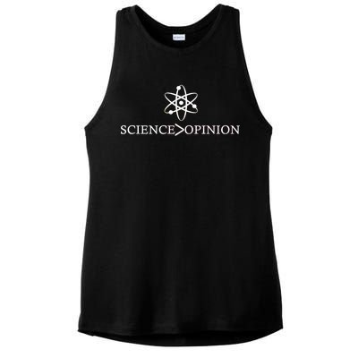 Science is Greater Than Opinion Ladies PosiCharge Tri-Blend Wicking Tank