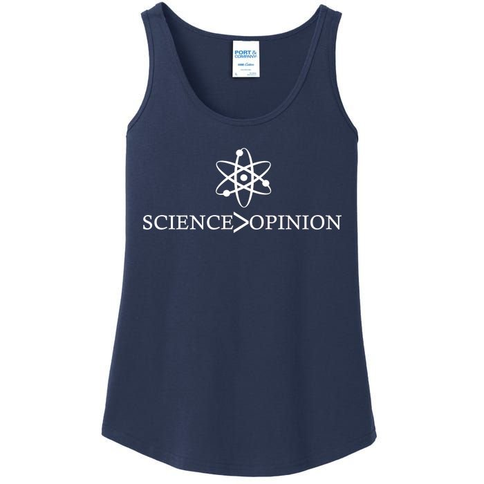 Science is Greater Than Opinion Ladies Essential Tank