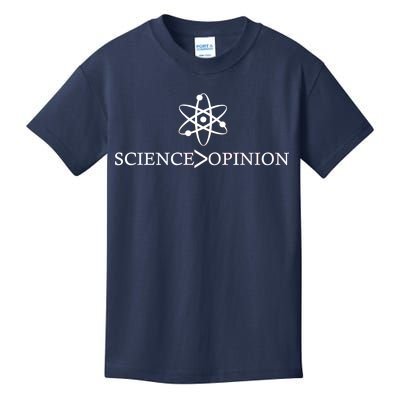 Science is Greater Than Opinion Kids T-Shirt