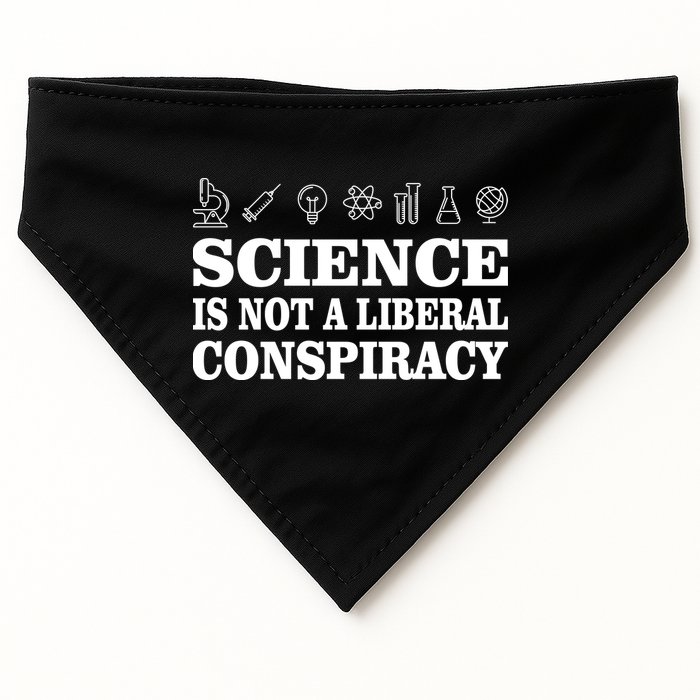 Science Is Not A Liberal Conspiracy USA-Made Doggie Bandana