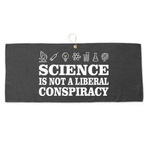 Science Is Not A Liberal Conspiracy Large Microfiber Waffle Golf Towel