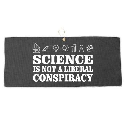 Science Is Not A Liberal Conspiracy Large Microfiber Waffle Golf Towel