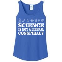 Science Is Not A Liberal Conspiracy Ladies Essential Tank