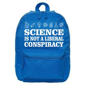 Science Is Not A Liberal Conspiracy 16 in Basic Backpack