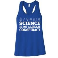 Science Is Not A Liberal Conspiracy Women's Racerback Tank