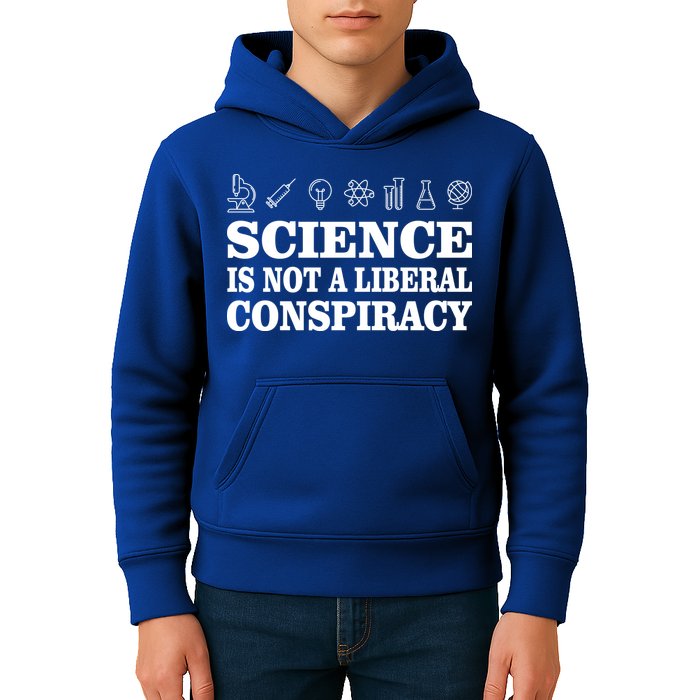 Science Is Not A Liberal Conspiracy Kids Hoodie