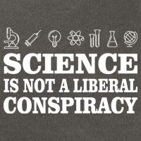 Science Is Not A Liberal Conspiracy Cotton Canvas Backpack