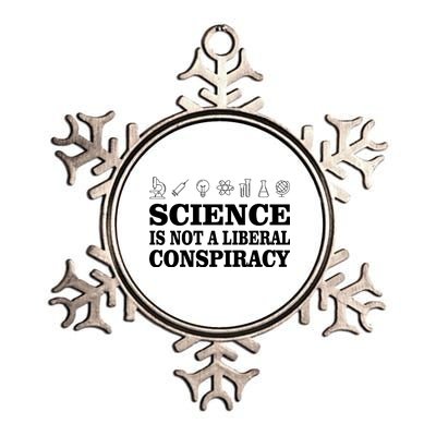 Science Is Not A Liberal Conspiracy Metallic Star Ornament