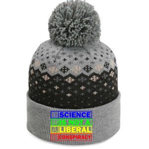 Science Is Not A Liberal Conspiracy Funny The Baniff Cuffed Pom Beanie