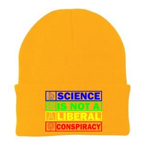 Science Is Not A Liberal Conspiracy Funny Knit Cap Winter Beanie