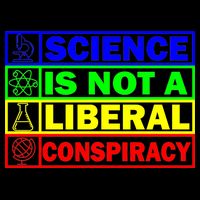 Science Is Not A Liberal Conspiracy Funny Backpack