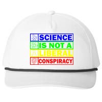 Science Is Not A Liberal Conspiracy Funny Snapback Five-Panel Rope Hat