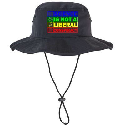 Science Is Not A Liberal Conspiracy Funny Bucket Hat