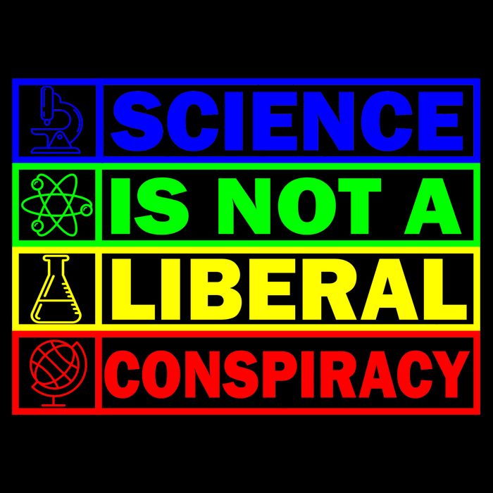 Science Is Not A Liberal Conspiracy Funny 16 in Basic Backpack