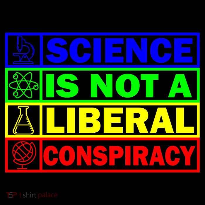 Science Is Not A Liberal Conspiracy Funny Bag