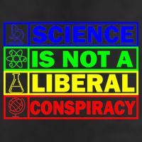 Science Is Not A Liberal Conspiracy Funny Golf Towel