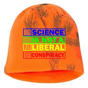 Science Is Not A Liberal Conspiracy Funny Kati - Camo Knit Beanie