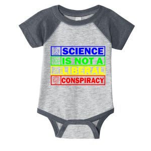 Science Is Not A Liberal Conspiracy Funny Infant Baby Jersey Bodysuit