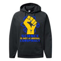 Science is not A Liberal Conspiracy Resist Resistance Performance Fleece Hoodie