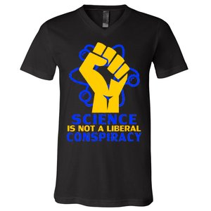 Science is not A Liberal Conspiracy Resist Resistance V-Neck T-Shirt