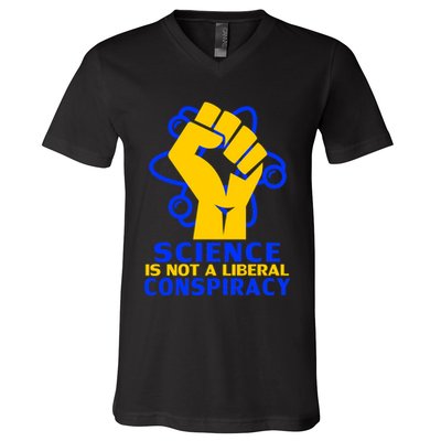Science is not A Liberal Conspiracy Resist Resistance V-Neck T-Shirt