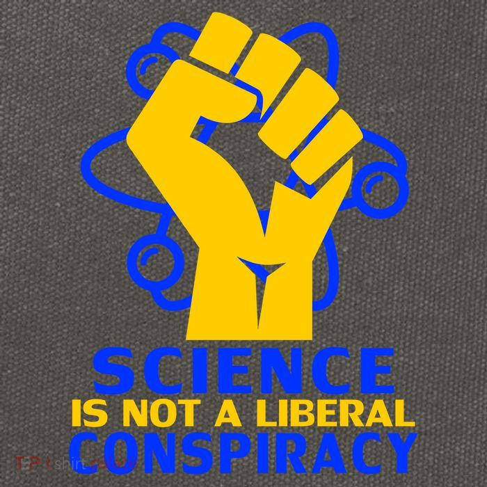 Science is not A Liberal Conspiracy Resist Resistance Cotton Canvas Backpack