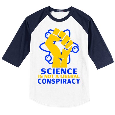 Science is not A Liberal Conspiracy Resist Resistance Baseball Sleeve Shirt