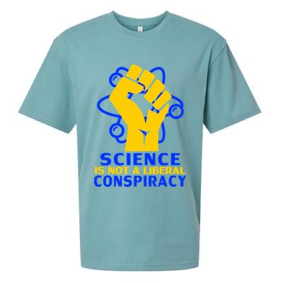 Science is not A Liberal Conspiracy Resist Resistance Sueded Cloud Jersey T-Shirt