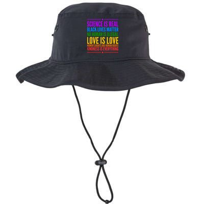 Science Is Real Black Lives Matter Love Is Love Bucket Hat