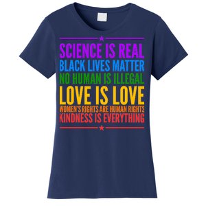 Science Is Real Black Lives Matter Love Is Love Women's T-Shirt