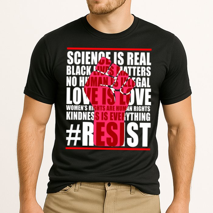 Science Is Real Resist Quote Cooling Performance Crew T-Shirt