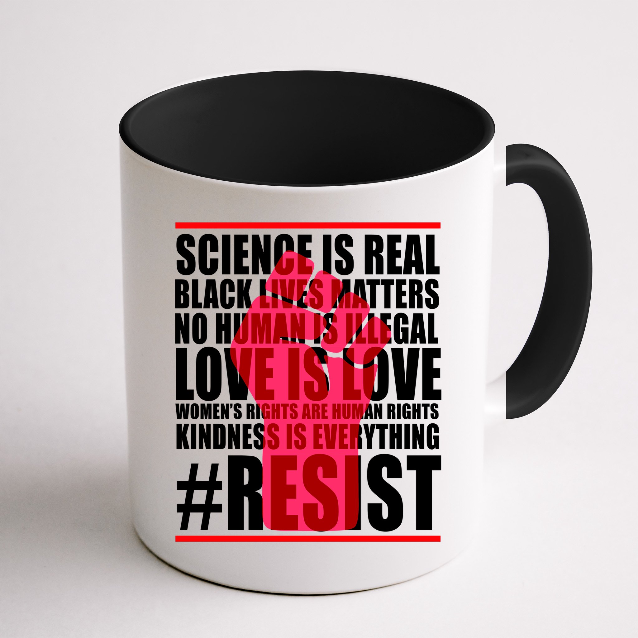 Science Is Real Resist Quote Mug