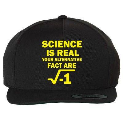 Science Is Real Your Alternative Fact Are Wool Snapback Cap
