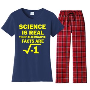 Science Is Real Your Alternative Facts Are Women's Flannel Pajama Set