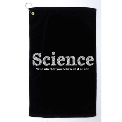 Science Is True Platinum Collection Golf Towel