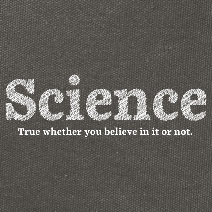 Science Is True Cotton Canvas Backpack