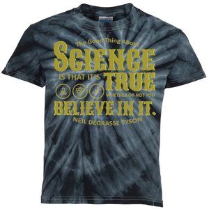 Science Is True Whether You Believe It or Not Kids Tie-Dye T-Shirt