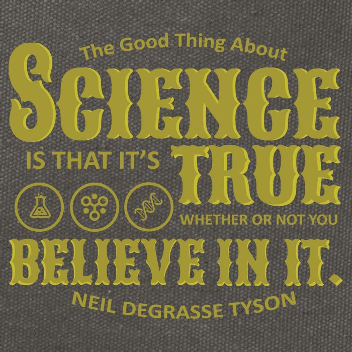 Science Is True Whether You Believe It or Not Cotton Canvas Backpack