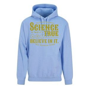 Science Is True Whether You Believe It or Not Unisex Surf Hoodie