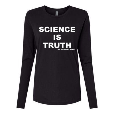 Science Is Truth Dr Anthony Fauci Womens Cotton Relaxed Long Sleeve T-Shirt